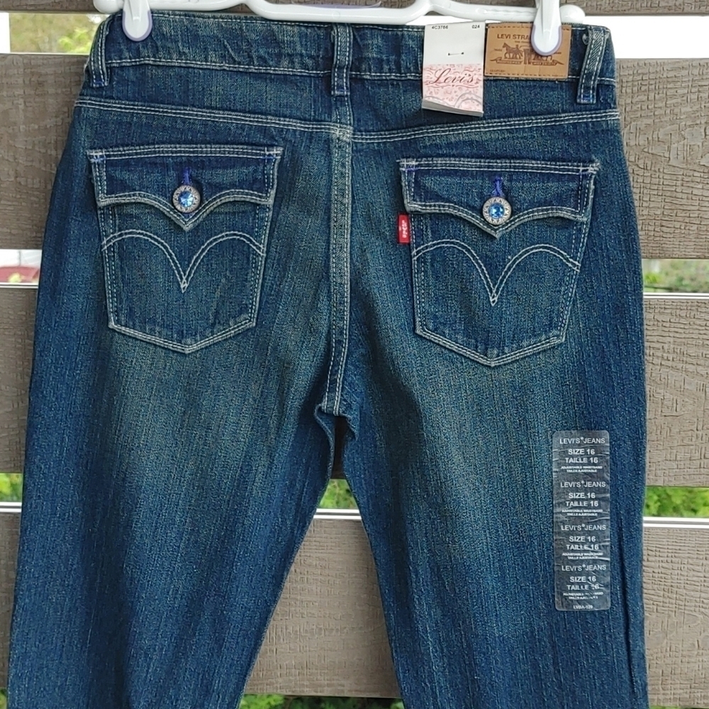 Levi's Strauss Teen Girl youth jeans size‎ 16 blue